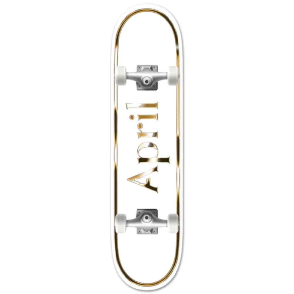 April OG Logo Golden White Complete 8.25