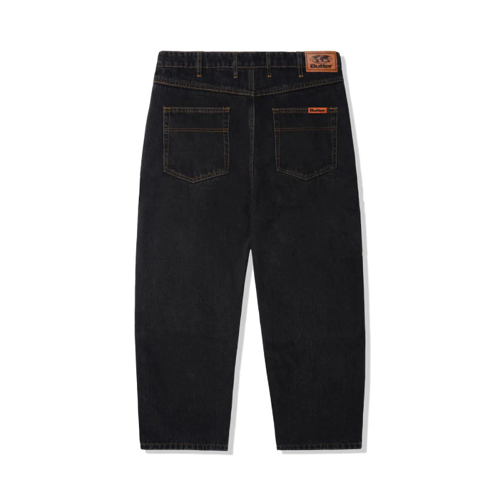 Butter Goods Baggy Denim Jeans Washed Black - Image 2