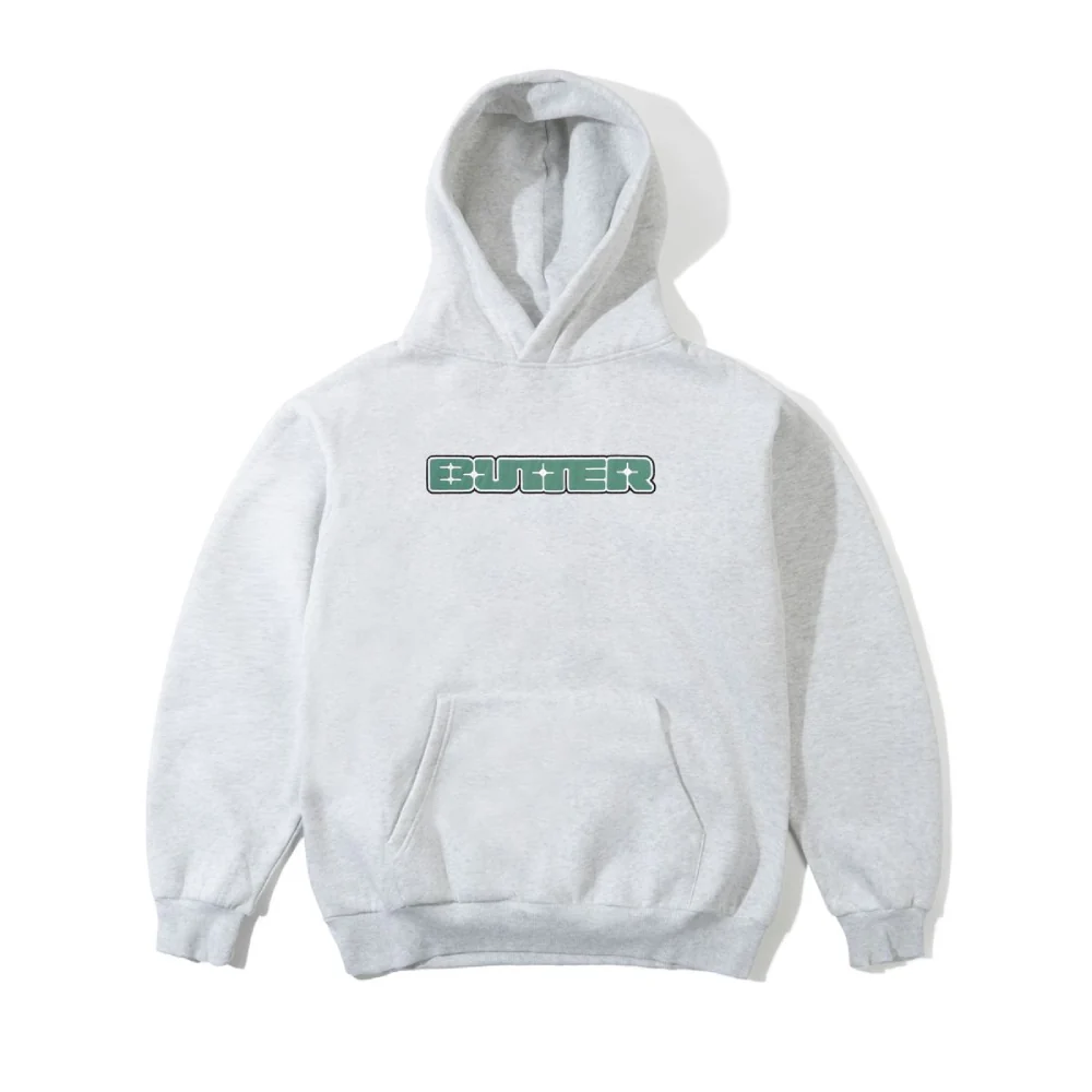 Butter Goods Glint Nylon Applique Pullover Hood Ash