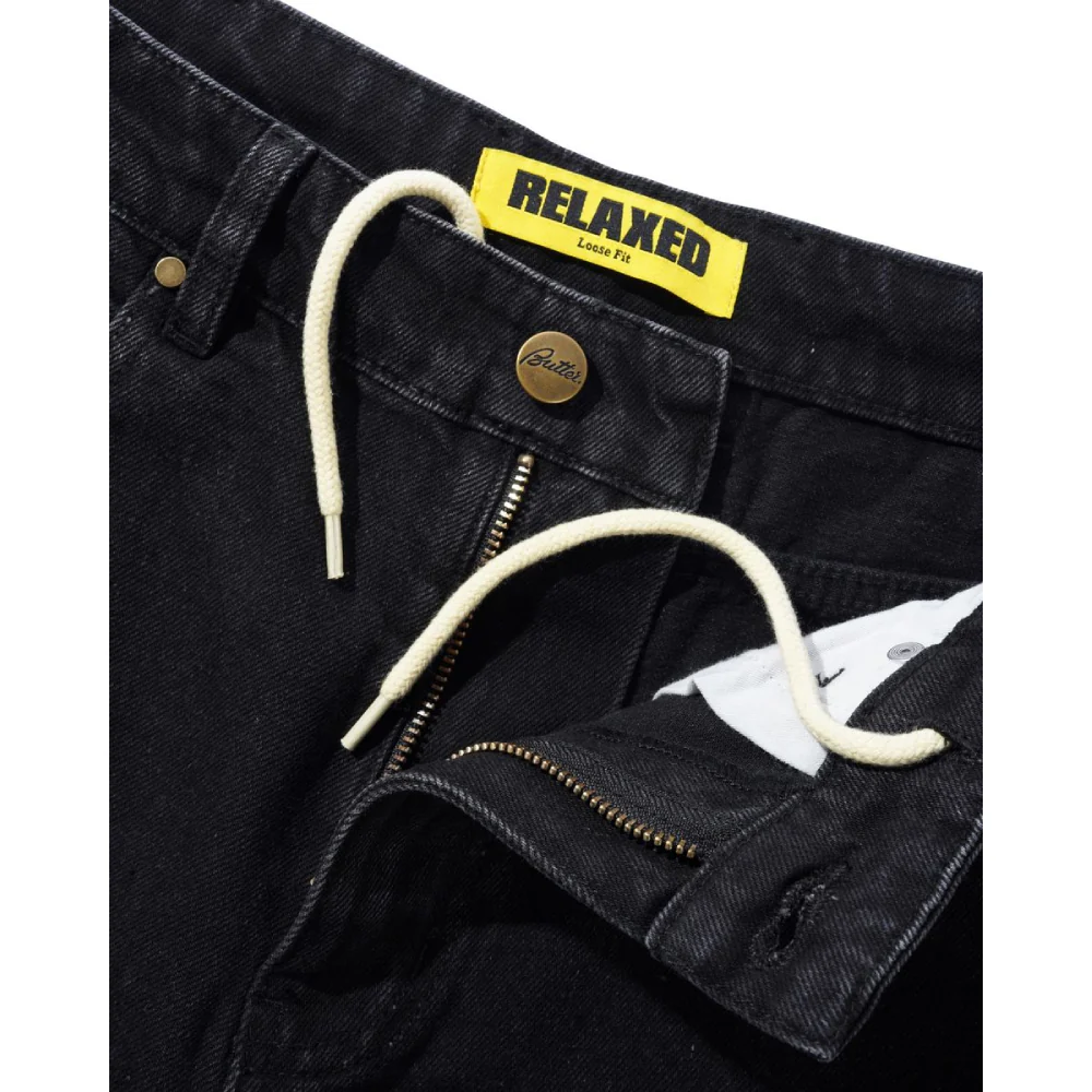 Butter Goods Relaxed Fit Denim Jeans Flat Black - Image 3