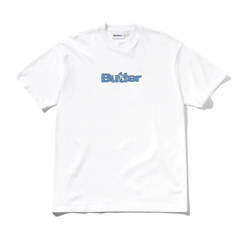 Butter Goods Smashed Logo T-Shirt White