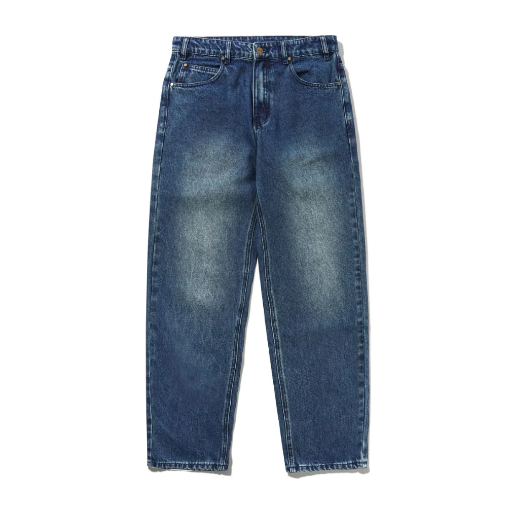 Butter Goods Straight Leg Denim Jeans Distressed Indigo