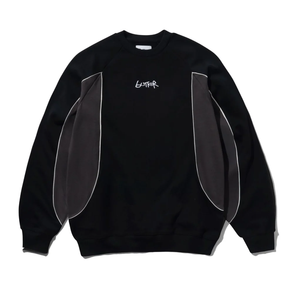 Butter Goods Tread Crewneck Black/Charcoal