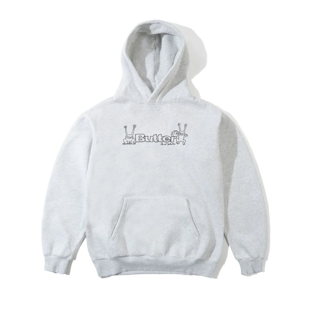 Butter Goods x Daniel Johnston Frog Logo Pullover Hood Ash