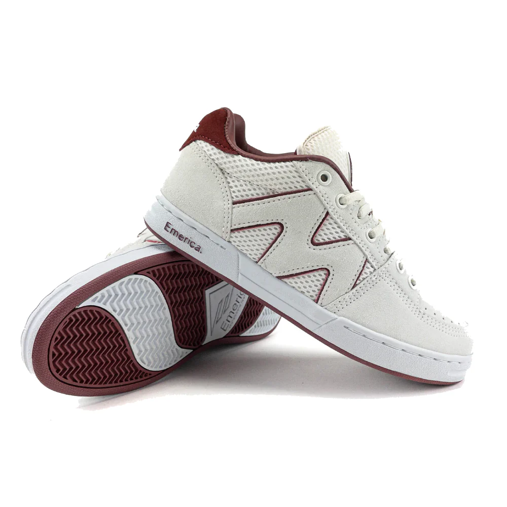 Emerica OG-1 Skateshop Day White/Burgundy - Image 2