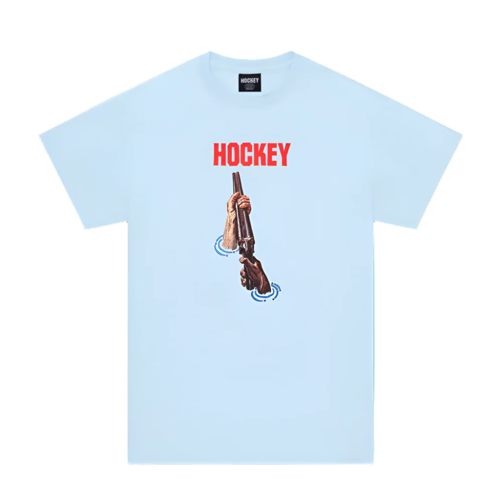 Hockey Shotgun T-Shirt Light Blue