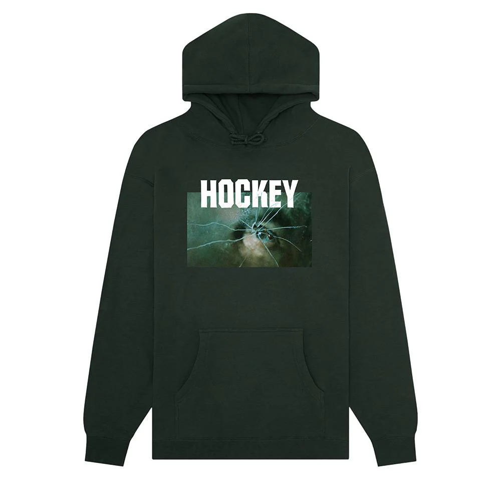 Hockey Thin Ice Hoodie Forest Green