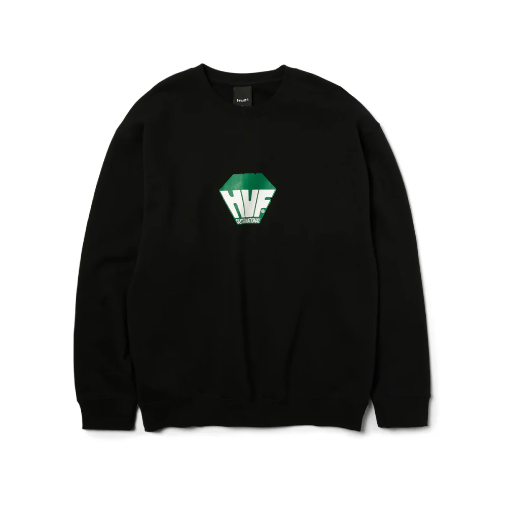 Huf Big Block Crewneck Black