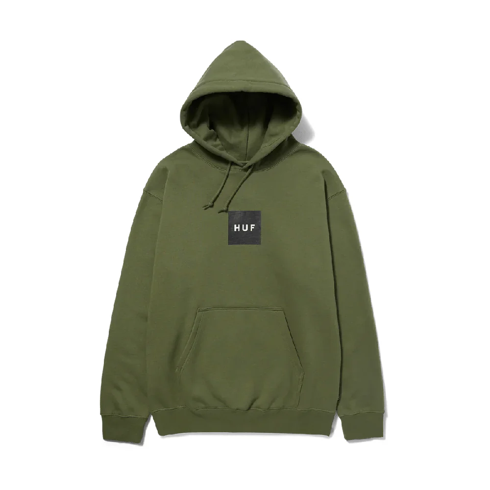 HUF Box Logo Pullover Hoodie Olive/Black