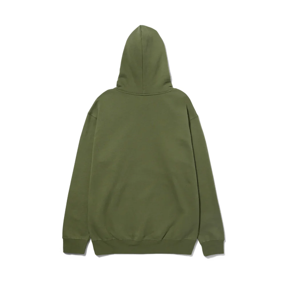 HUF Box Logo Pullover Hoodie Olive/Black - Image 2