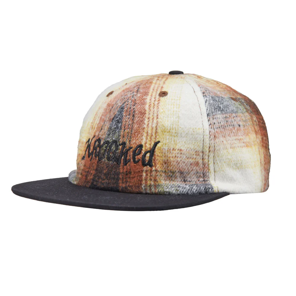 Krooked Double OK Strapback Flannel/Black Hat