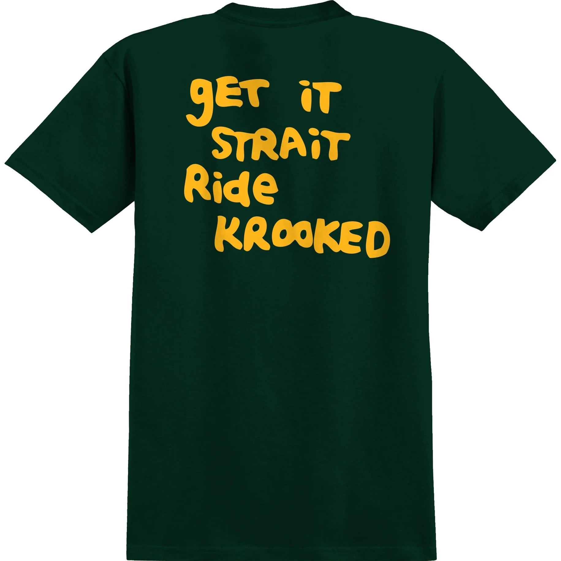 Krooked Strait Eyes T-Shirt Green/ Gold - Image 2