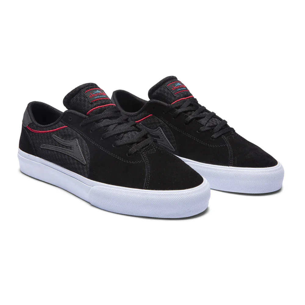 Lakai x Chocolate Flaco II Black/Red Suede - Image 2