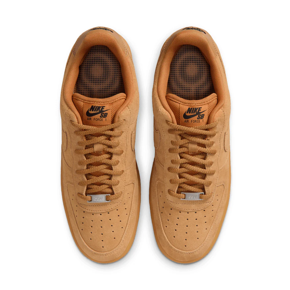 Nike SB Air Force 1 Flax/Black/Gum - Image 6