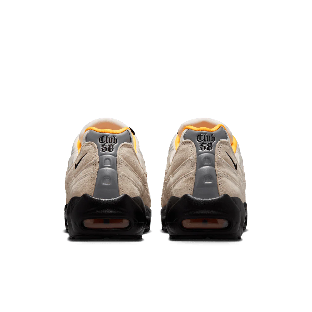 Nike SB Air Max 95 Club 58 Sail/Black/Lazer Orange - Image 3