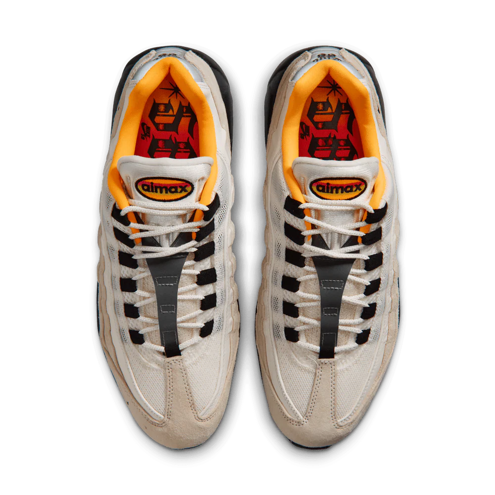 Nike SB Air Max 95 Club 58 Sail/Black/Lazer Orange - Image 7