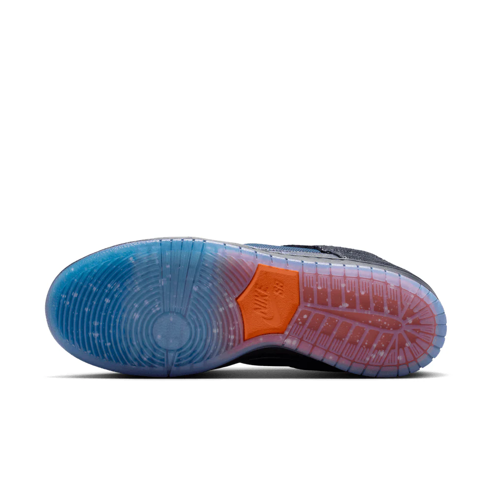 Nike SB Dunk Low Pro x Bluetile Black / Marina / White / Campfire Orange` - Image 3