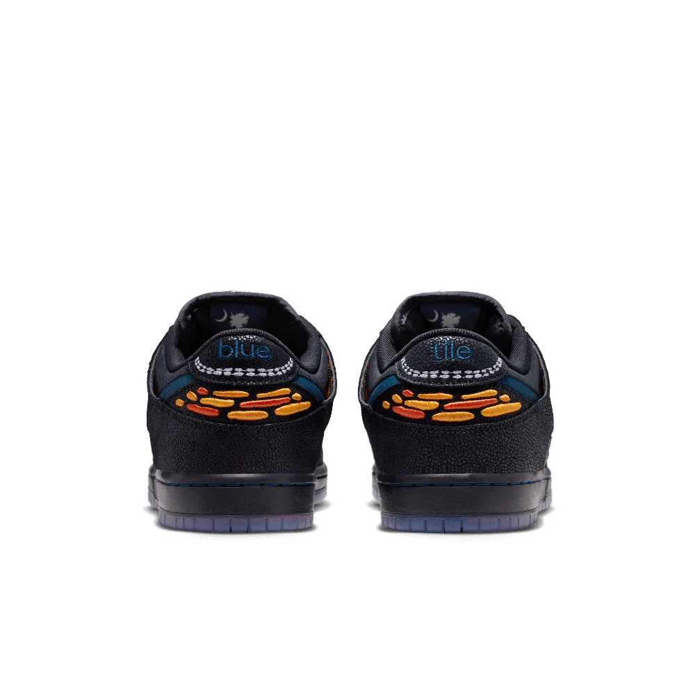 Nike SB Dunk Low Pro x Bluetile Black / Marina / White / Campfire Orange` - Image 4