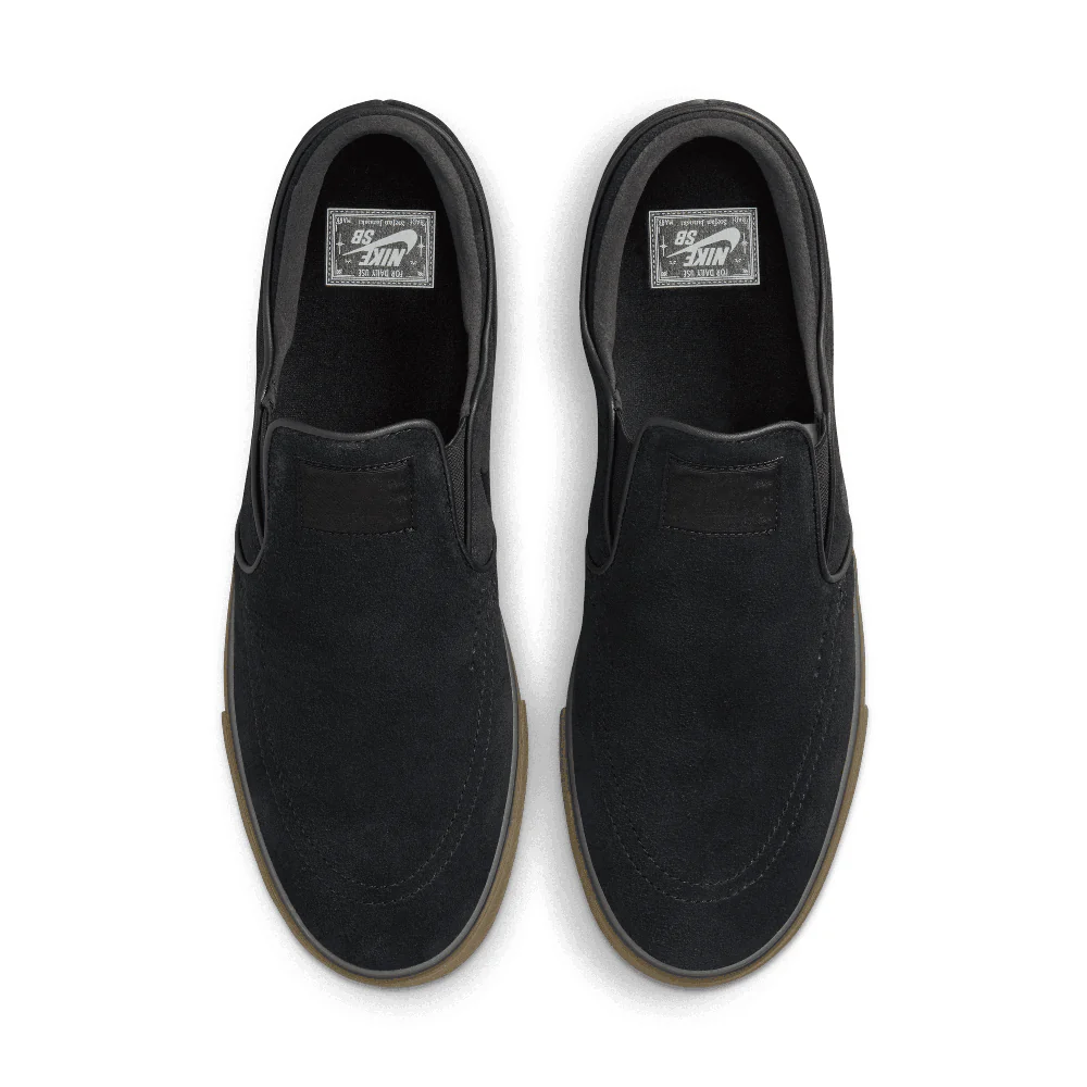 Nike SB Janoski+ Black/Gum Slip-On - Image 3
