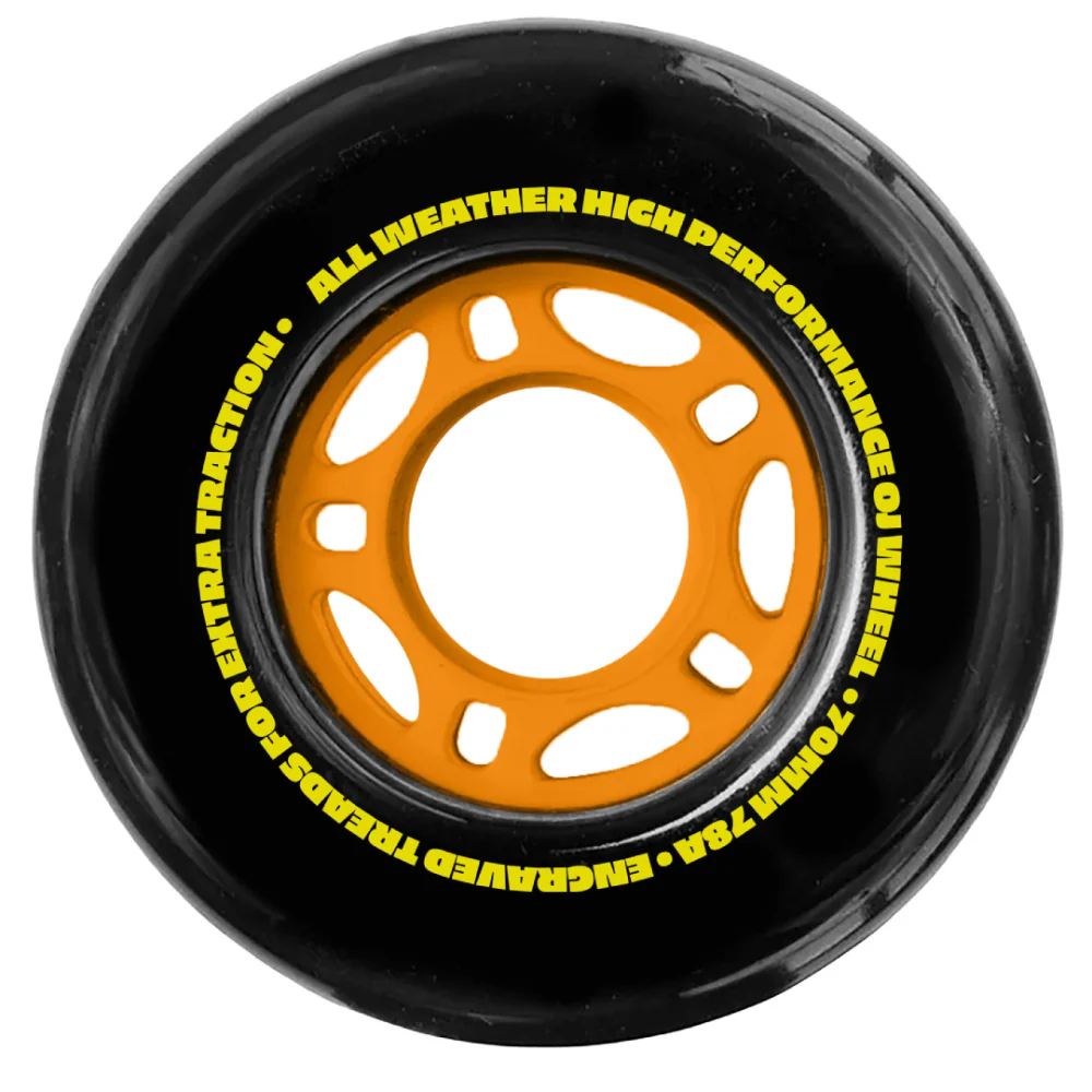 OJ Wheels Dirt Tires Black 78A 70mm - Image 3