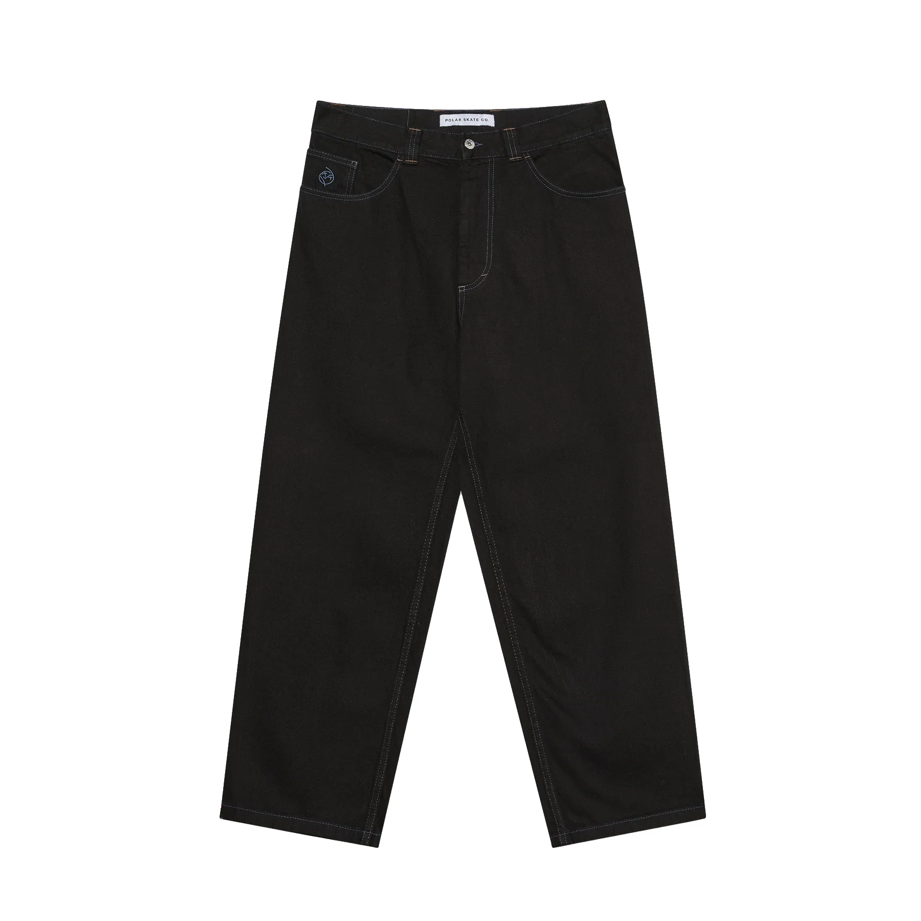 Polar Big Boy Jeans Black/Blue Stitching