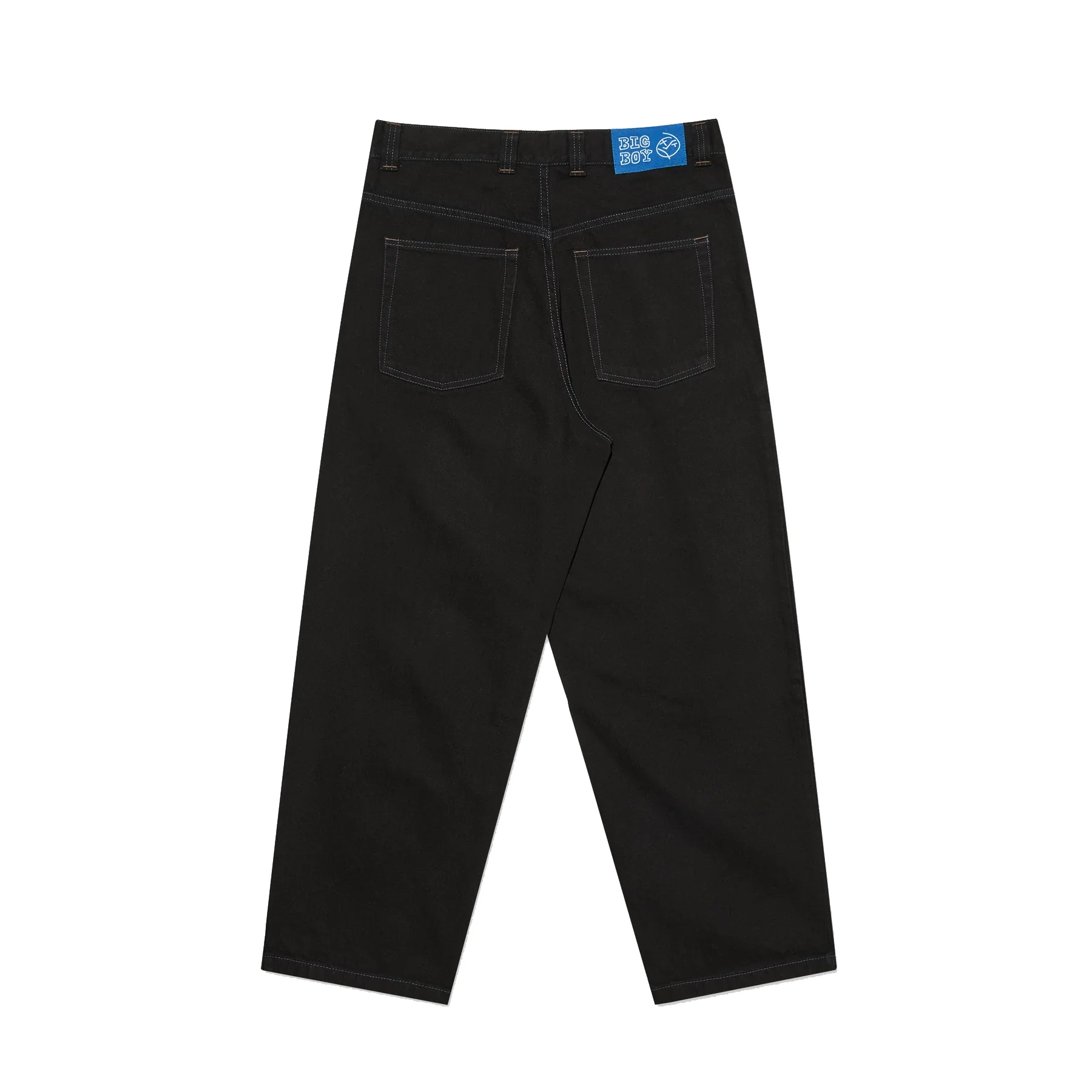 Polar Big Boy Jeans Black/Blue Stitching - Image 2