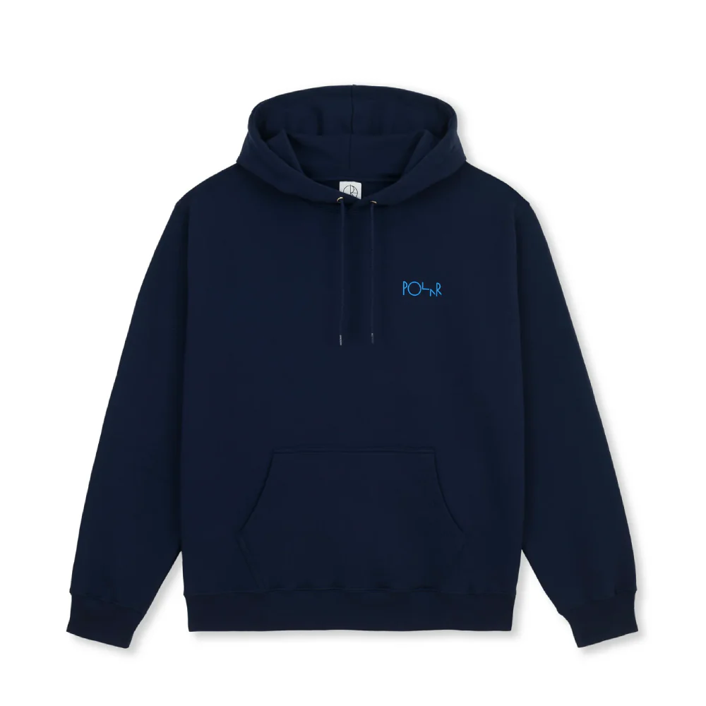 Polar Dave Strike Logo Hoodie Dark Blue