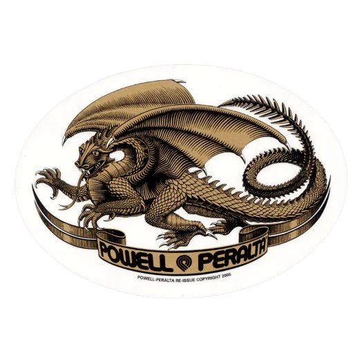 Powell Peralta Oval Dragon Sticker - Image 2