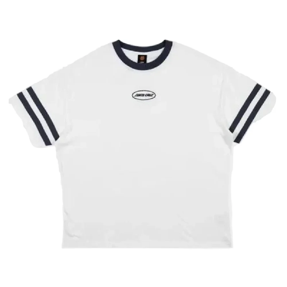 Santa Cruz Slam Oval Strip Front T-Shirt