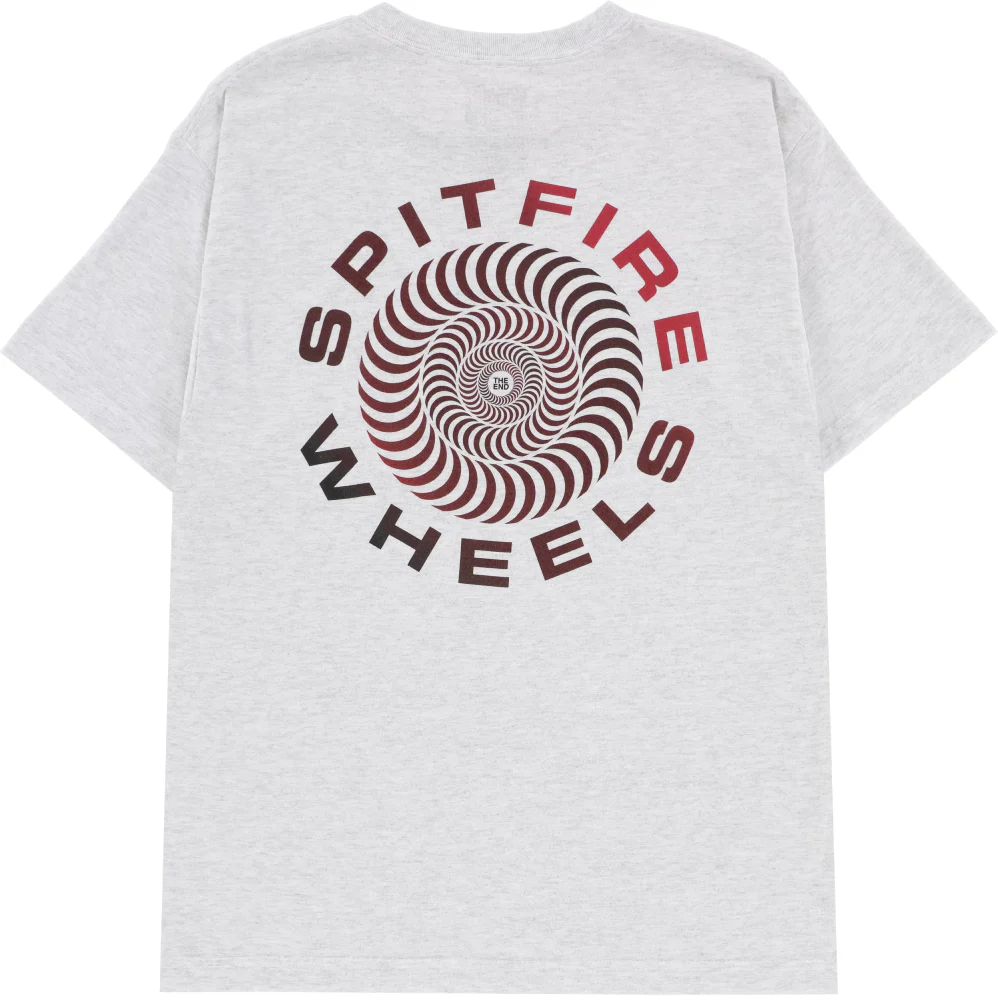 Spitfire Classic '87 Swirl Fade Fill T-Shirt Ash - Image 2