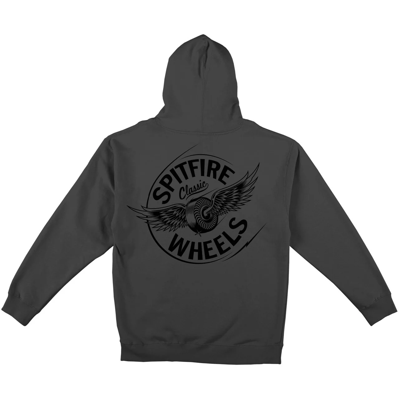 Spitfire Flying Classic Zip Up Hoodie Charcoal - Image 2