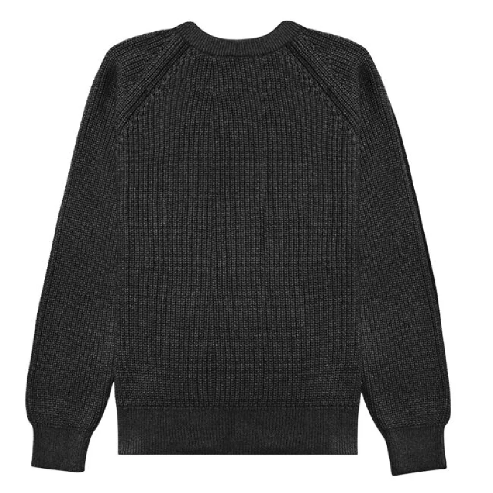 Stan Ray Cable-Knit Crew Sweater Black - Image 2