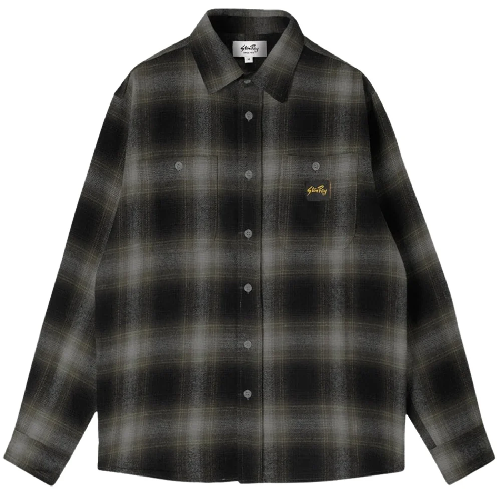 Stan Ray Flannel LS Shirt Black