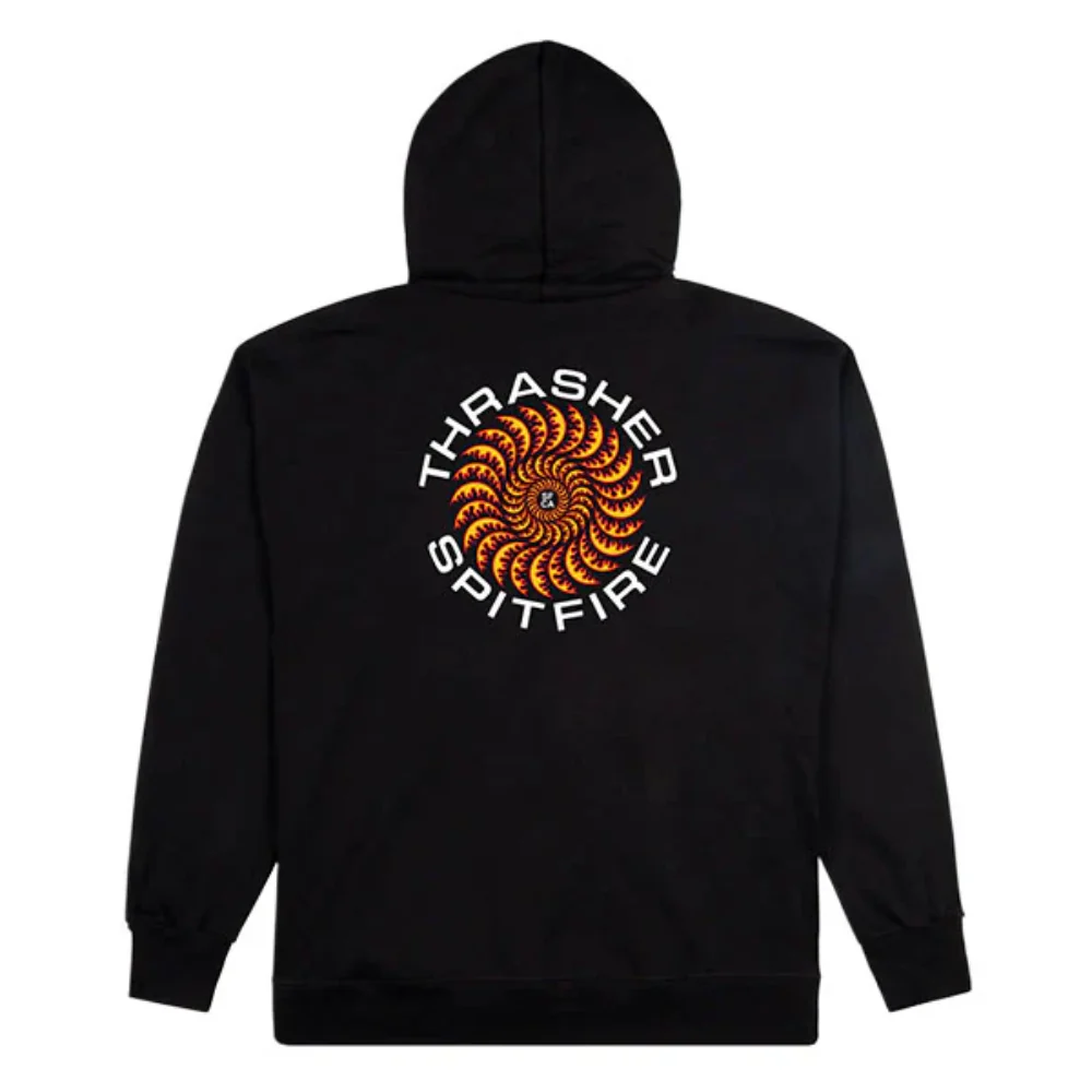 Thrasher X Spitfire Classic Swirl Hood Black - Image 2