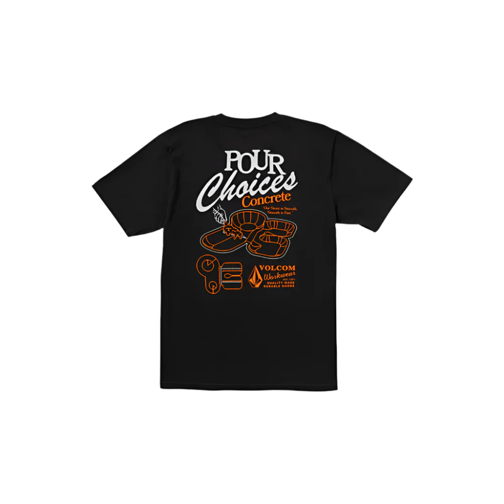 Volcom Pour Choices T-Shirt Black - Image 2