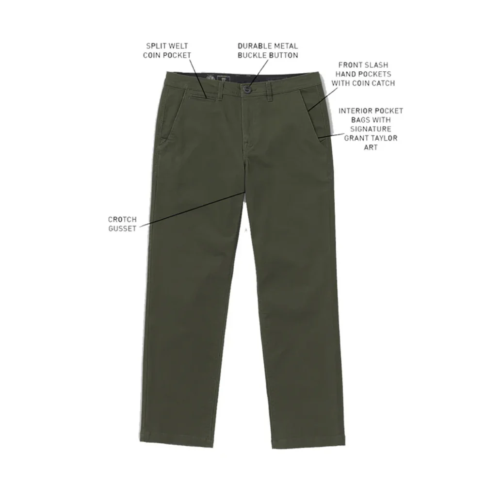 Volcom Skate Vitals G Taylor Pant Squadron Green - Image 2